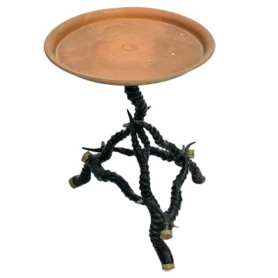 Lot 141 - A blackbuck antelope horn table.