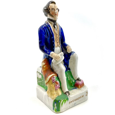 Lot 67 - A Staffordshire figure of R.Cobden.