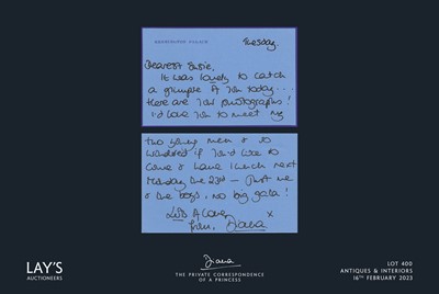 Lot 400 - Diana - The Private Correspondence of a Princess