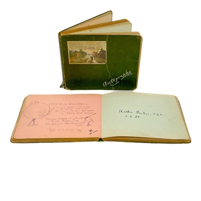 Lot 70 - Two early 20th century autograph albums.
