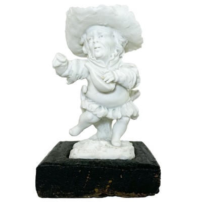 Lot 931 - A late 18th century German bisque porcelain figure.