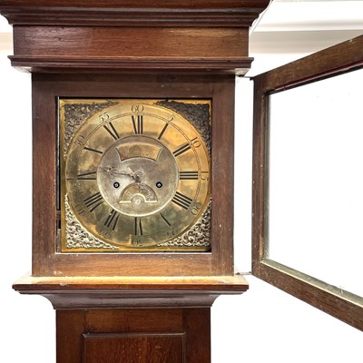 Lot 148 - A George III oak eight day longcase clock by Stephen Blackburn, Oakham.