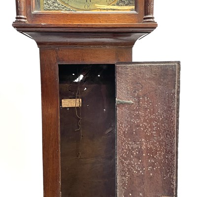 Lot 148 - A George III oak eight day longcase clock by Stephen Blackburn, Oakham.
