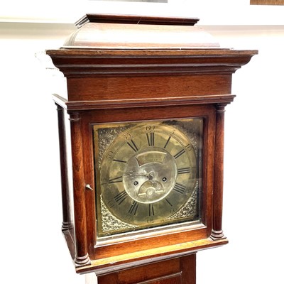 Lot 148 - A George III oak eight day longcase clock by Stephen Blackburn, Oakham.