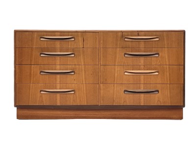 Lot 1804 - A G-Plan Fresco teak chest of double drawers designed by Victor Wilkins.