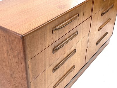 Lot 1804 - A G-Plan Fresco teak chest of double drawers designed by Victor Wilkins.
