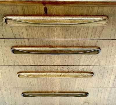 Lot 1804 - A G-Plan Fresco teak chest of double drawers designed by Victor Wilkins.