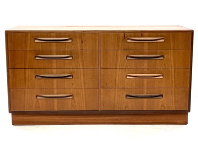 Lot 1804 - A G-Plan Fresco teak chest of double drawers designed by Victor Wilkins.