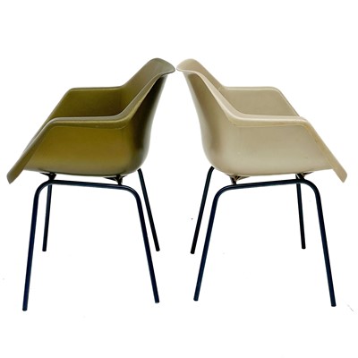 Lot 412 - Three Robin Day for Hille chairs.