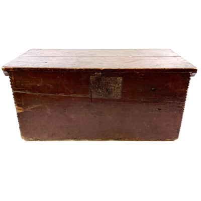 Lot 190 - A late Georgian stained pine box.