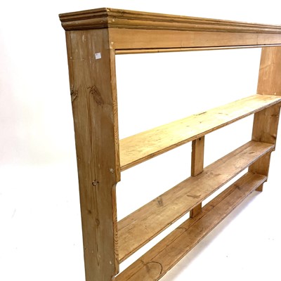 Lot 191 - A Victorian pine plate rack.