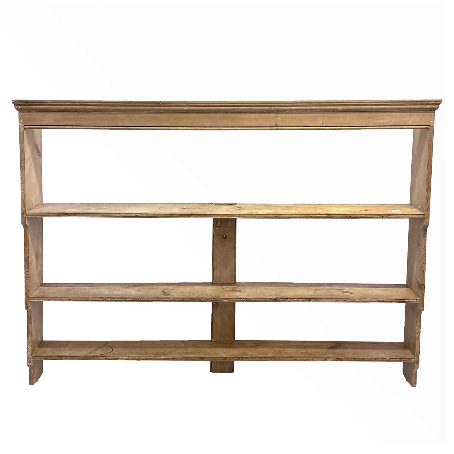 Lot 191 - A Victorian pine plate rack.