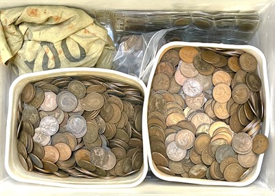Lot 19 - Great Britain Bronze Predecimal Pennies - large quantity