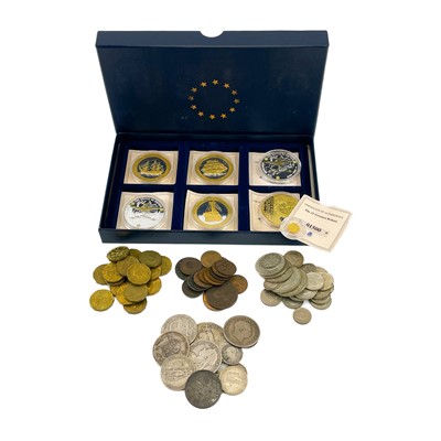 Lot 23 - Great Britain Silver and other Coinage plus a small gold and other medallions.