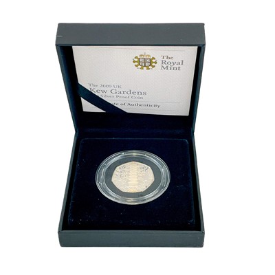 Lot 29 - Great Britain 50 pence Kew Gardens 2009 cased silver proof coin.