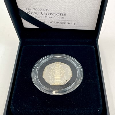 Lot 29 - Great Britain 50 pence Kew Gardens 2009 cased silver proof coin.