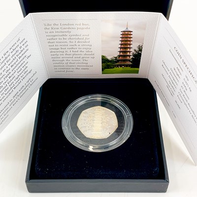 Lot 29 - Great Britain 50 pence Kew Gardens 2009 cased silver proof coin.