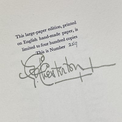 Lot 499 - Signed G. K. Chesterton.