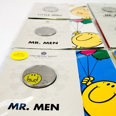 Lot 119 - "Mr. Men/Little Miss" UK Uncirculated £5 Coins 2020 (x6 Coins)