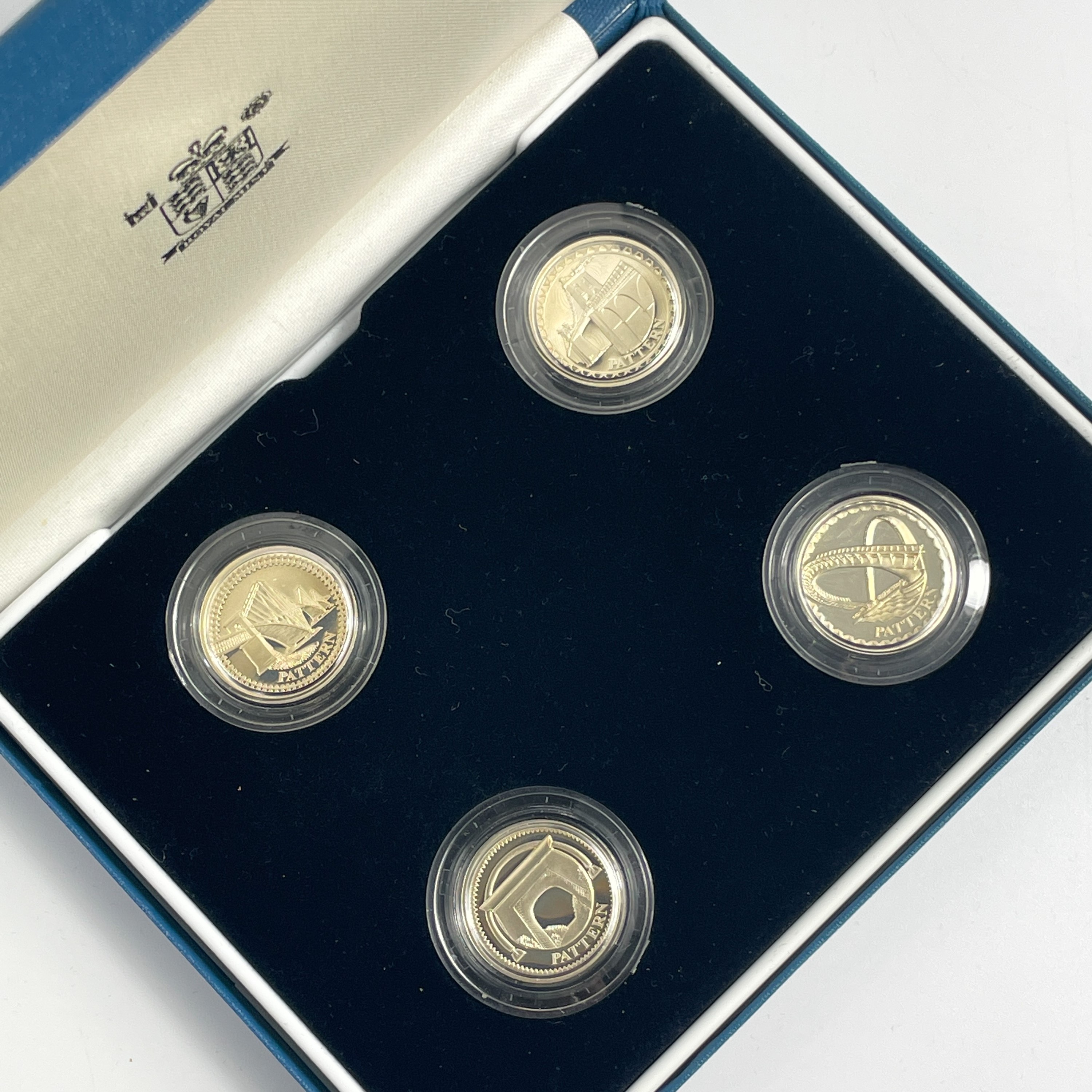 Lot 54 - UK Silver Proof '£1 Size' Pattern Coins for