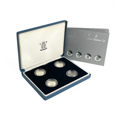 Lot 54 - UK Silver Proof '£1 Size' Pattern Coins for