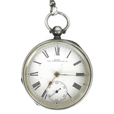 Lot 26 - A Waltham silver open face key wind pocket watch.