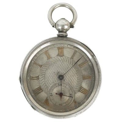 Lot 34 - Two silver cased key wind pocket watches.