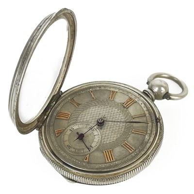 Lot 34 - Two silver cased key wind pocket watches.