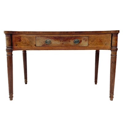 Lot 1908 - A George III mahogany and inlaid side table, possibly Irish.