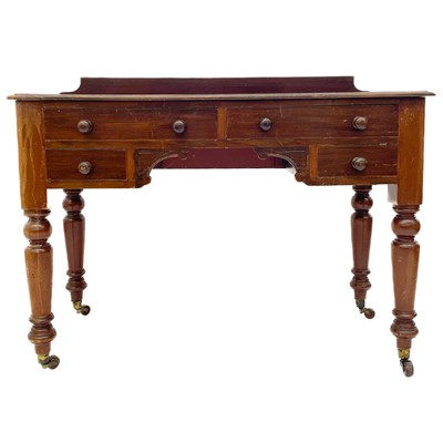 Lot 1911 - A Victorian mahogany side table.