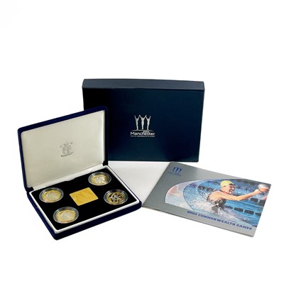 Lot 70 - UK Silver Proof 2002 £2 Manchester Commonwealth Games, Boxed Set of 4 Coins.