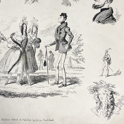 Lot 156 - George Cruikshank Illustrations. 'My Sketch Book'.