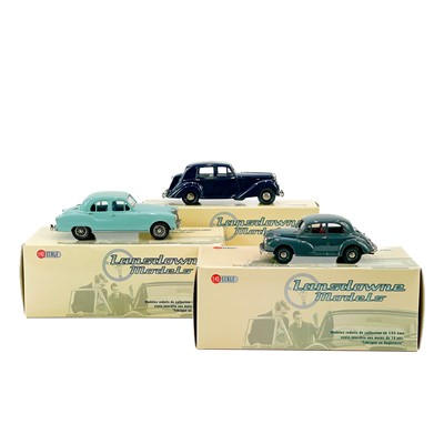 Lot 758 - Lansdowne Models 1950's Cars (x3): Bentley, Armstrong Siddeley and Morris Minor.