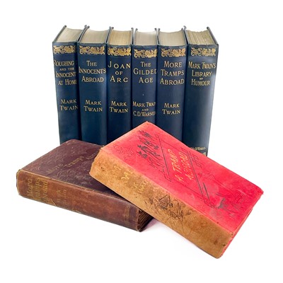 Lot 73 - Mark Twain. Eight works.