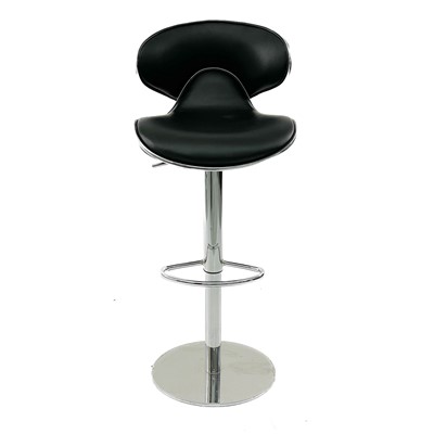 Lot 481 - A modern swivel bar stool.