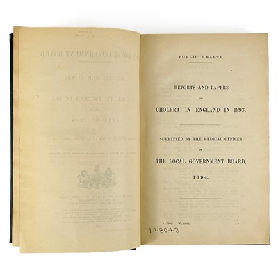 Lot 111 - Cholera in England.