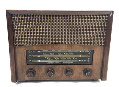 Lot 258 - A 1950s Banner B55 valve radio receiver.