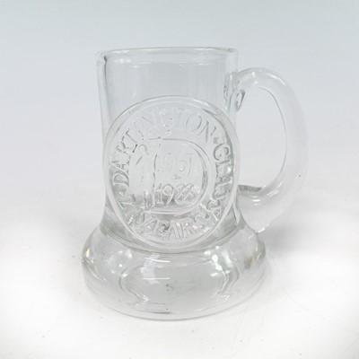 Lot 847 - A collection of twentytwo Dartington commemorative glass tankards.