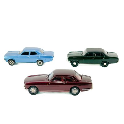 Lot 765 - Lansdowne Models 1970's Cars (x3): Bristol Cars and Vauxhall.