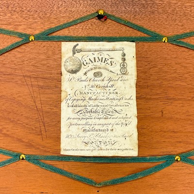 Lot 67 - A Georgian mahogany and brass bound campaign writing slope by Gaimes.