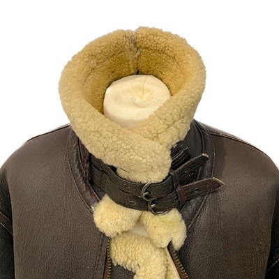 Lot 1621 - A sheepskin aviator's style flying jacket.