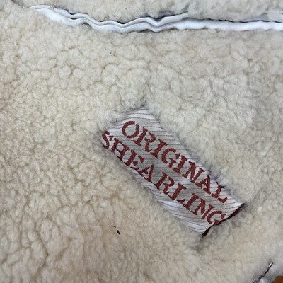 Lot 1621 - A sheepskin aviator's style flying jacket.