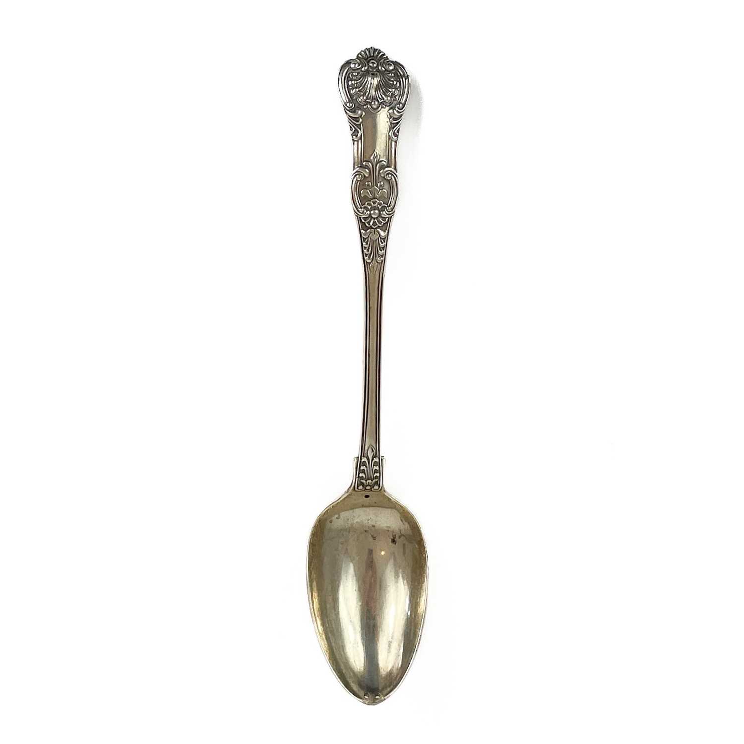 Albert Pattern Spon Lot 194 - A Victorian silver Kings Pattern serving