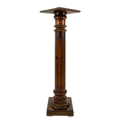 Lot 1877 - A 19th century mahogany torchiere.