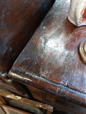 Lot 109 - An 18th century oak chest of drawers.