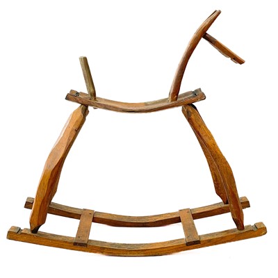 Lot 84 - A cider barrel rocking horse.