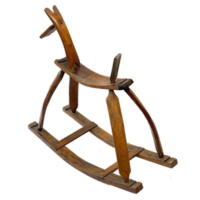 Lot 84 - A cider barrel rocking horse.