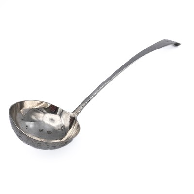 Lot 355 - A George III Irish silver ladle.