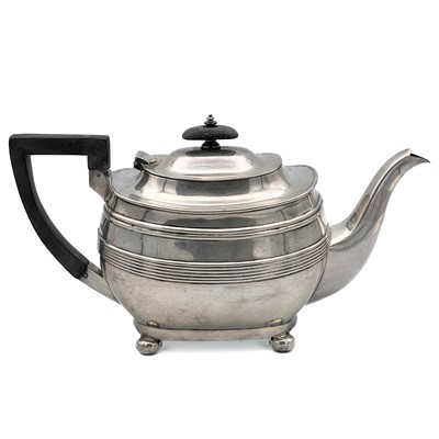 Lot 37 - A Victorian silver teapot by Harrods Stores Ltd.