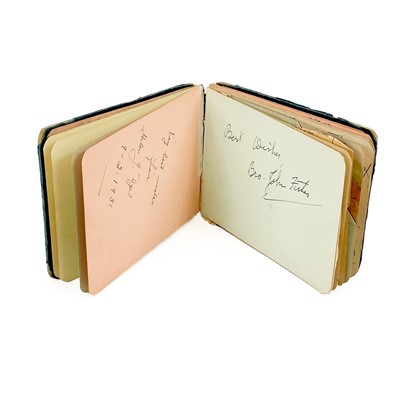 Lot 201 - FOOTBALL INTEREST; An autograph book dating from the 1950's